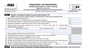 irs form 4562 instructions