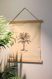 Diy Calico Palm Print Wall Art
