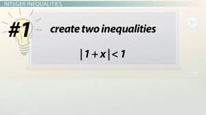Integer Inequalities With Absolute