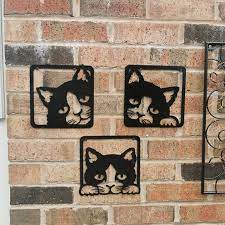 Ping Cats Wall Art Set Of 3 Metal