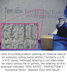 how to tell if ceiling tiles contain