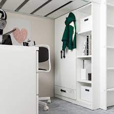 Smastad Loft Bed With Desk With 3