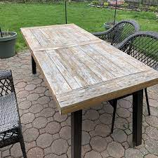 how to re wooden outdoor furniture