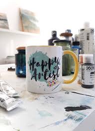 studio essentials the happy artist mug