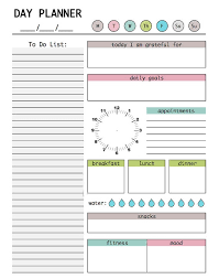 Printable Daily Planner Calendar 2018