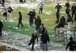 At least 14 people were detained. Paok Hooligans Destroy Aek Fans In Lamia