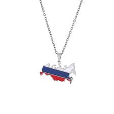 russia flag chain necklaces national