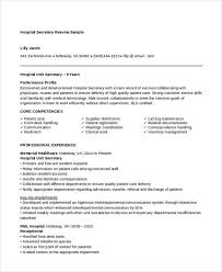 Secretary Sample Resume   Free Resume Example And Writing Download