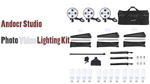 Andoer Studio Photo Video Lighting Kit Youtube