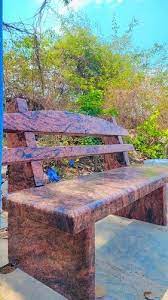 Outdoor Granite Stone Bench With