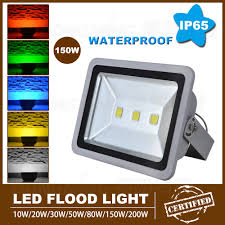 Led flood light installation offers sufficient lighting, and so it gets risky for intruders to enter a restricted led bulbs can last up to three times as long as inefficient bulbs. 4pcs 150w Led Flood Light Bulb Ac85 265v Ip65 Waterproof Led Spotlight High Lumen 10000lm Led Outdoor Flood Light White Light Umbrella Light Spot Modern Designip65 Bathroom Light Aliexpress