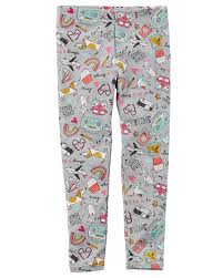 Doodle Print Leggings Kids Fashion Girls Carters Baby