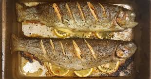 tray bake rainbow trout recipe by