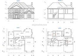 Modern House Autocad Plans Drawings