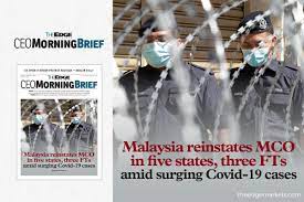 Select from premium mco malaysia 2021 of the highest quality. Malaysia Reinstates Mco In Five States Three Fts Amid Surging Covid 19 Cases The Edge Markets