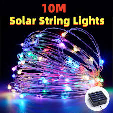 Solar String Lights 100led Copper Wire