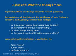 The results and discussion section of your research paper should include the following 5. Writing Up Results And Discussion For Qualitative Research