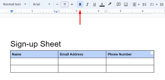 sign up sheet templates in google docs