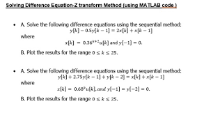 Solving Difference Equation