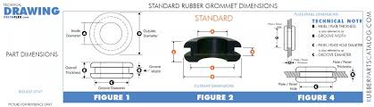 Standard Rubber Grommets Rubberpartscatalog Com