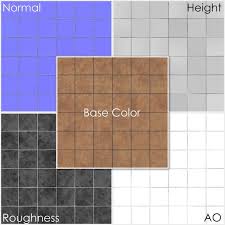 free floor tiles pbr material in 4k