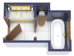 ¾ Bathroom Floor Plans