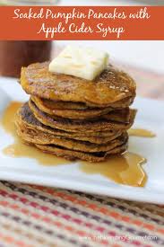 soaked pumpkin pancakes with apple