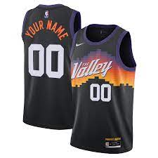 This is a complete list of former and current phoenix suns players organized by jersey number. Men S Nike Black Phoenix Suns 2020 21 Swingman Custom Jersey City Edition