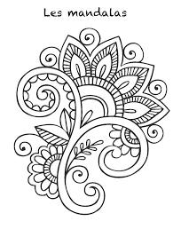 Résultat de recherche d'images pour "coloriage à imprimer mandala fleurs"