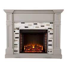 Electric Fireplace In Gray Hd474649