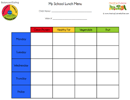Printable Lunch Schedule Download Them Or Print