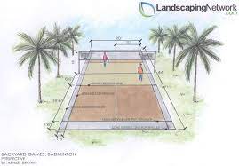 Backyard Badminton Court Landscaping