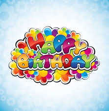 Colorful Happy Birthday Floral Cloud Background Welovesolo