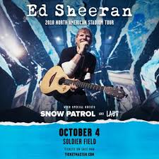 Ed Sheeran 2018 North American Stadium Tour Soldierfield Net