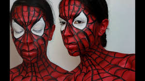 halloween makeup spider man face paint