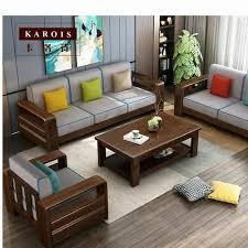 af 7 seater designer wooden sofa set