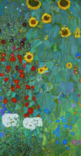Gustav Klimt Farm Garden Sunflowers
