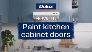 how to paint cabinet doors dulux