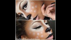 deer and doe halloween makeup tutorial