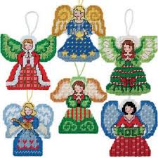 Craftways Six Little Angel Ornaments Plastic Canvas Kit Was
