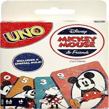 mattel games uno disney mickey mouse