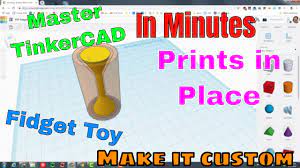 own tinkercad print in place fidget toy