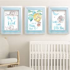 Bunny Rabbit Boys Nursery Prints Set