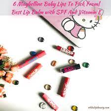 6 maybelline baby lips to pick from
