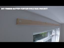 timber batten ready for a curtain pole