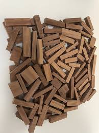 Abstract Wood Sculpture Walnut Wall