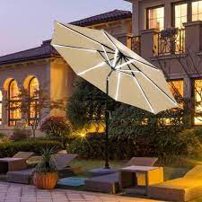 Solar Tilt Patio Umbrella