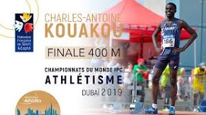 Le français se hisse à la deuxième place. Charles Antoine Kouakou En Finale Du 400 M Dubai 2019 Youtube