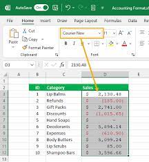 6 ways to add accounting number format