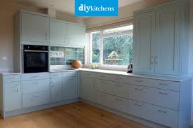 modern blue smooth painted real kitchens